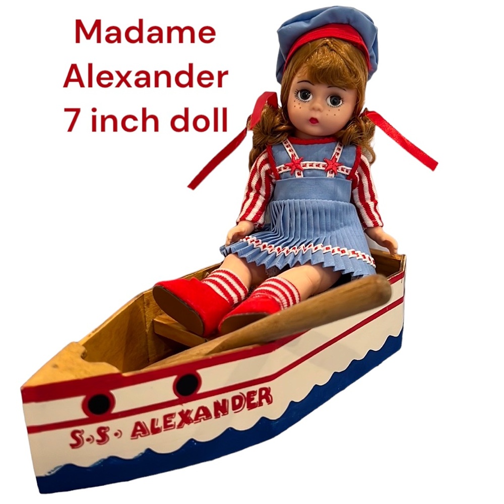 Madame Alexander Doll "SS Alexander" 7" with boat